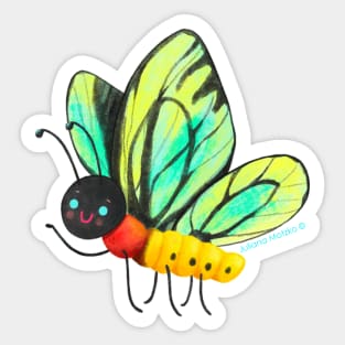 Queen Alexandra's Birdwing Butterfly Sticker